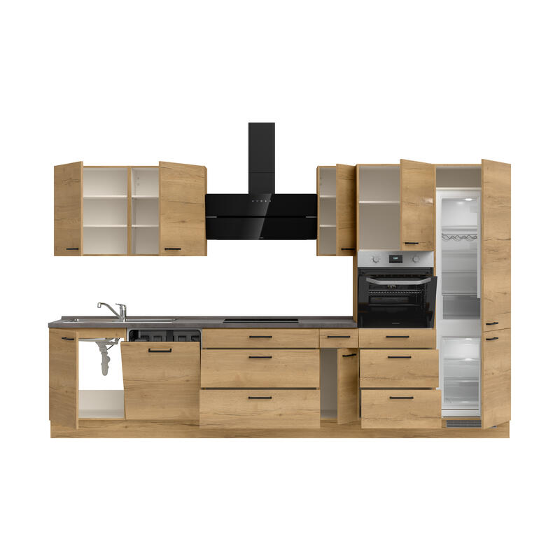 NOBILIA Kitchen Structura High - Line 360cm (240cm + 60cm + 60cm) / R
