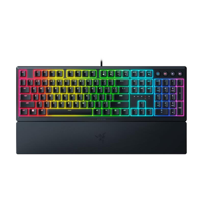 Razer Keyboard mechanical Ornata V3 104key, Mecha-Membrane Switch, USB-A, EN/RU, RGB, black / RZ03-04460800-R3R1