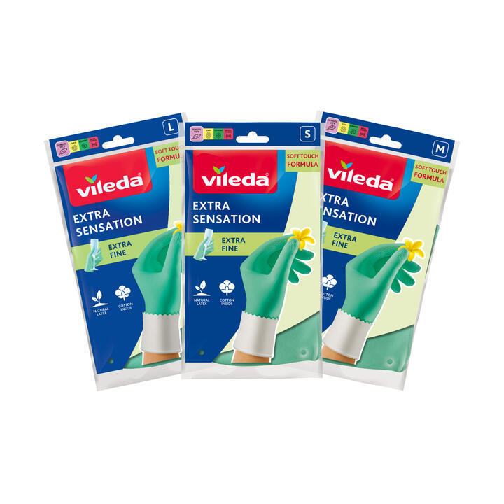 VILEDA Gloves "Sensitive" Size L 4023103073944