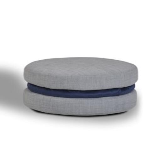 Calia Italia Macaron Grey Pouf