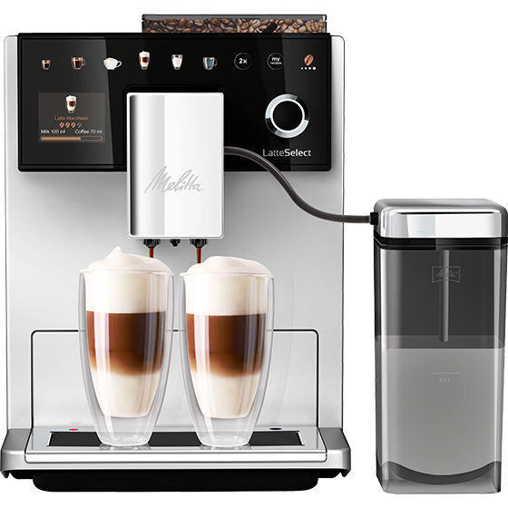 Melitta Coffee Machine Latte Select Silver F630-211EU