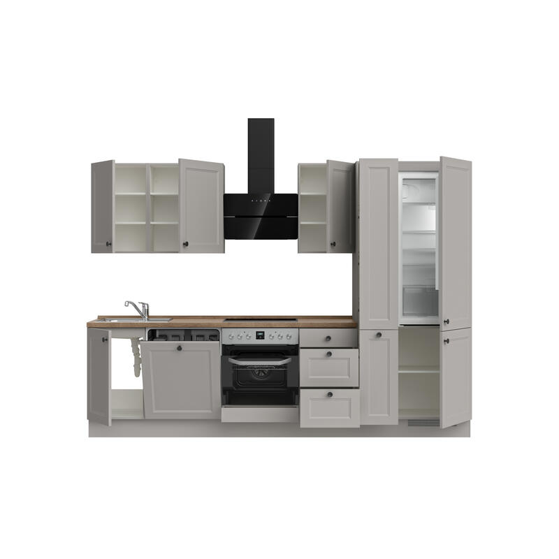 NOBILIA Kitchen Cascada High - Line 300cm (210cm + 60cm + 30cm) / R