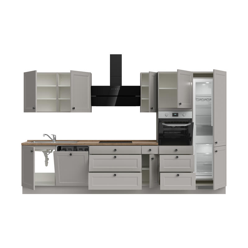 NOBILIA Kitchen Cascada High - Line 360cm (240cm + 60cm + 60cm) / R
