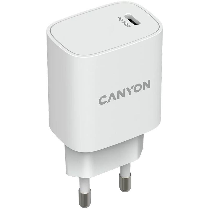 Canyon Wall Charger 20W With PD USB-C CNE-CHA20W02