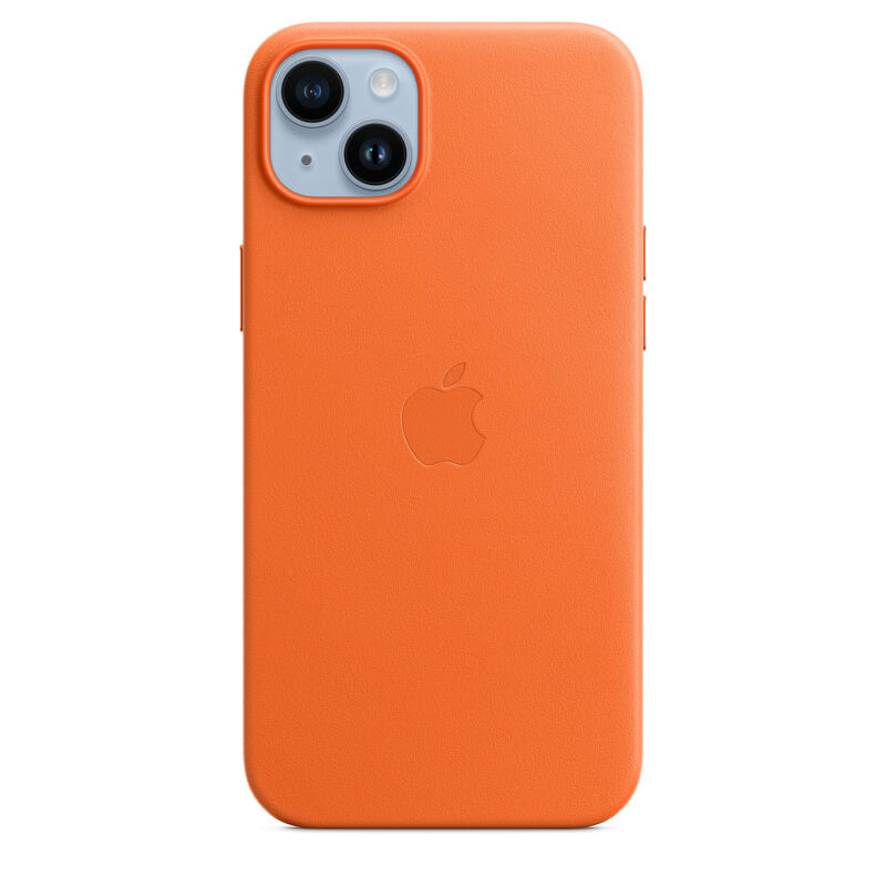 Apple iPhone 14 Plus Leather Case Orange with MagSafe MPPF3ZM