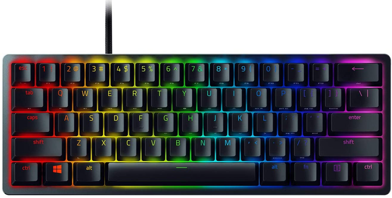 Razer Keyboard mechanical Huntsman Mini 61key, Red Switch, USB-A, EN, RGB, black / RZ03-03390200-R3M1