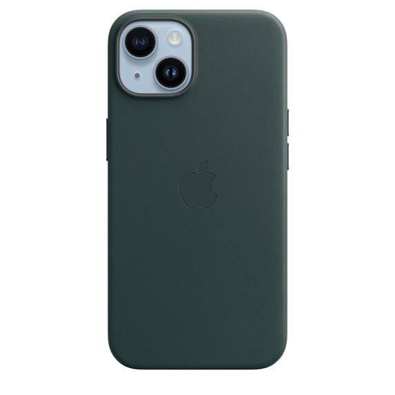 Apple iPhone 14 Leather Case Forest Green with MagSafe MPP53ZM