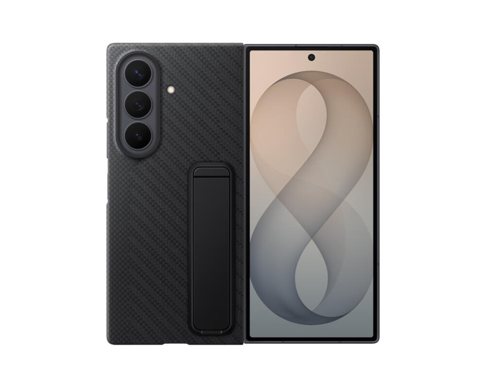 SAMSUNG Galaxy Z Fold8 Ultra Carbon Fiber Case with Built-in Kickstand EF-XF976SBEGRU