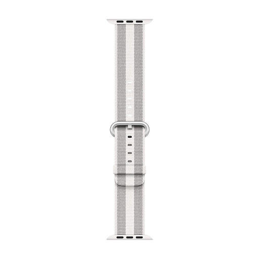 Apple Watch 38mm White Stripe Woven Nylon MQVH2ZM