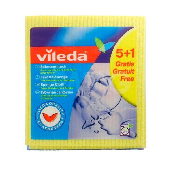 VILEDA Sponge Cloth 5+1 Pcs 4023103127975
