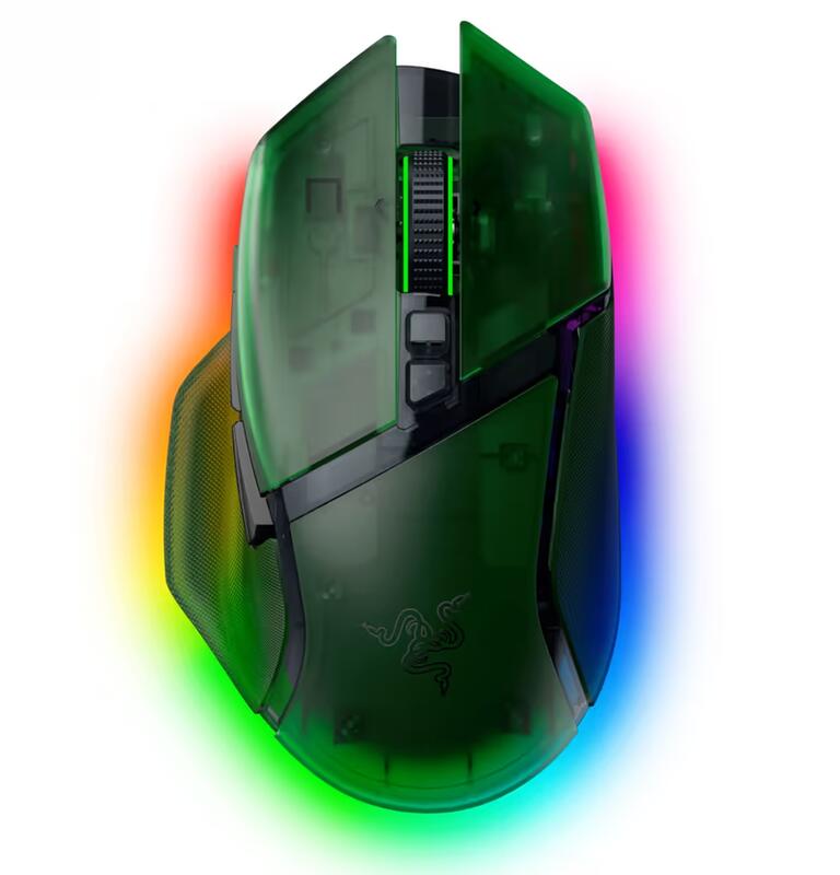 Razer Mouse Basilisk V3 Pro 35K, RGB, USB-A/WL/BT, Phantom Green Ed. / RZ01-05240300-R3G1