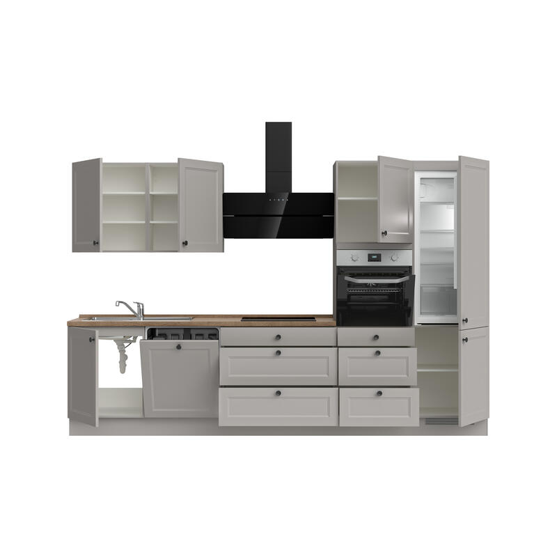 NOBILIA Kitchen Cascada High - Line 330cm (210cm + 60cm + 60cm) / R