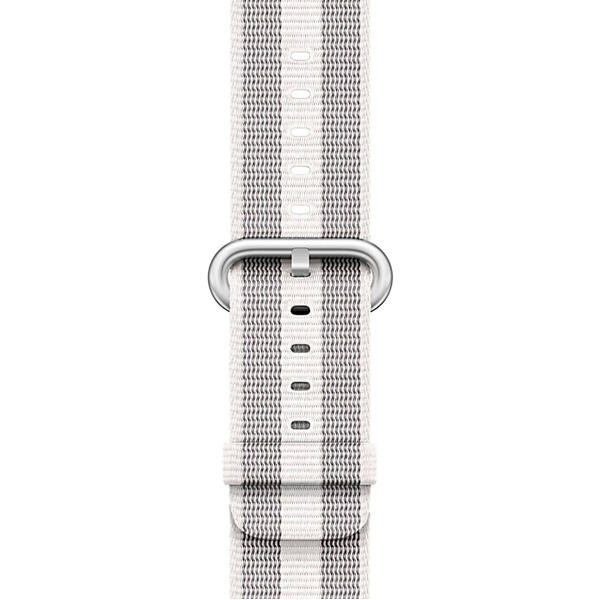Apple Watch 42mm White Stripe Woven Nylon MQVT2ZM