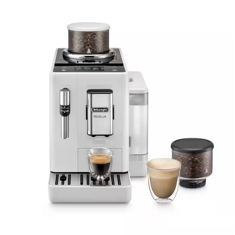 DeLonghi Rivelia Arctic White Coffee Machine EXAM440.35.W