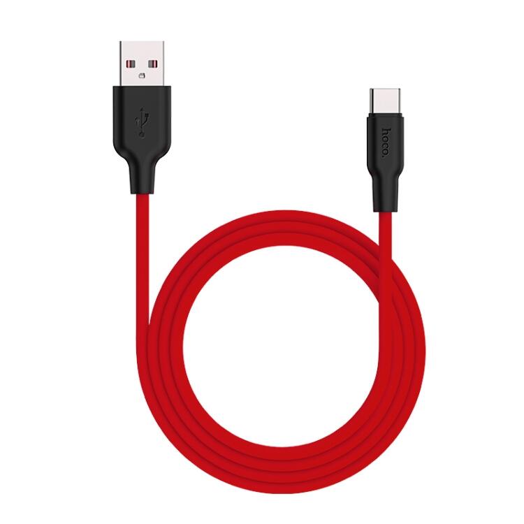 HOCO hoco x21 plus silicone charging micro red