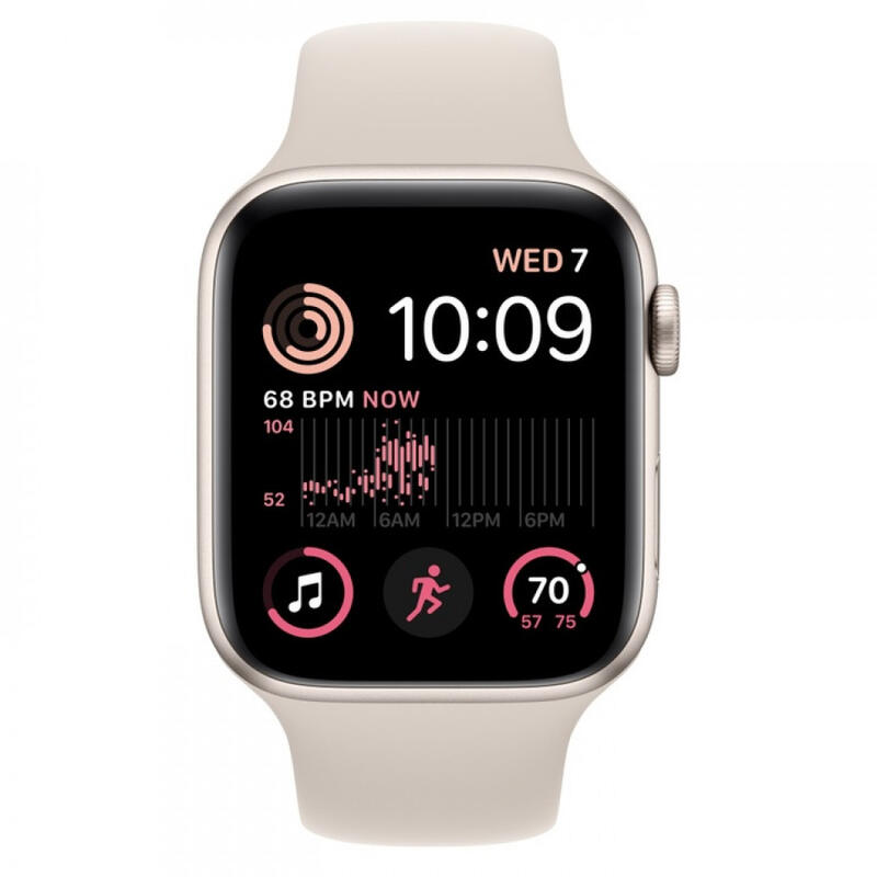 Apple Watch SE Gen.2 GPS 44mm Starlight, Starlight Sport Band