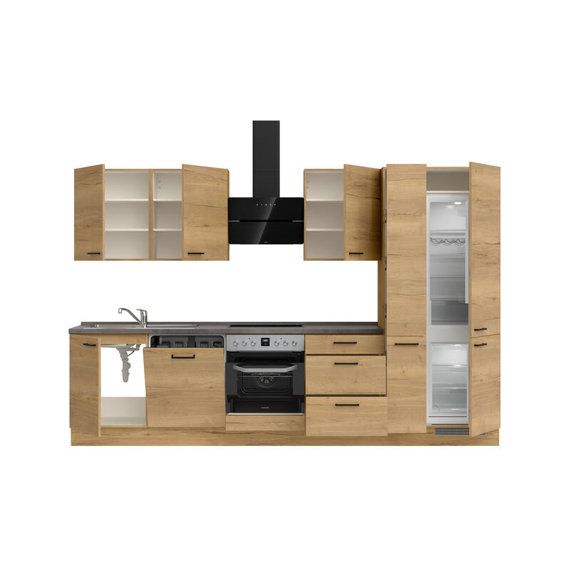 NOBILIA Kitchen Structura High - Line 330cm (240cm + 60cm + 30cm) / R