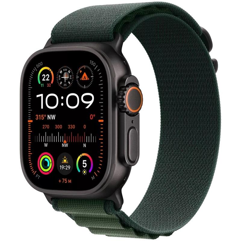 Apple Watch Ultra Gen.2 49mm Black Titan Dark Green