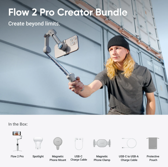 Buy Insta360 Flow 2 Pro Creator Bundle / Stone Gray in Georgia