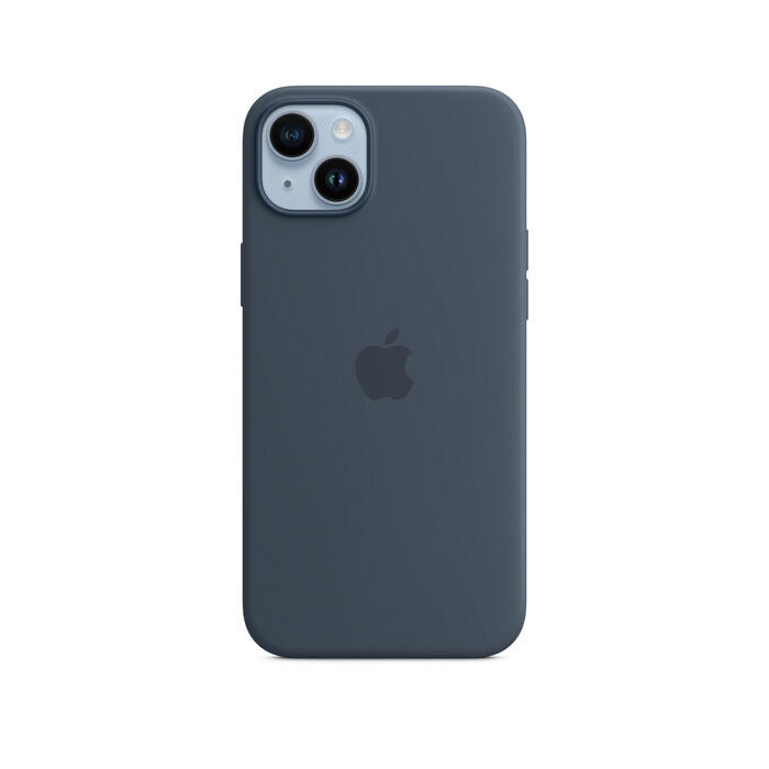 Apple iPhone 14 Plus Silicone Case Storm Blue with MagSafe MPT53ZM