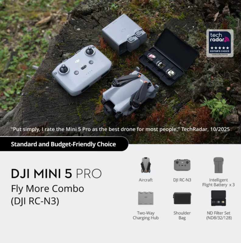 DJI Mini 5 Pro Fly More Combo (DJI RC-N3)