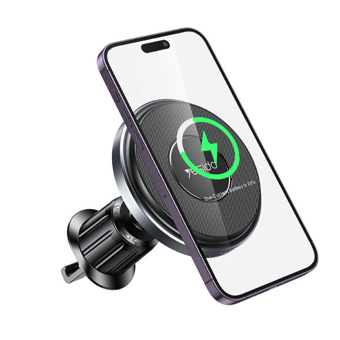 YESIDO C190 15W Fast Charging Wireless Charger Magnetic Phone Holder