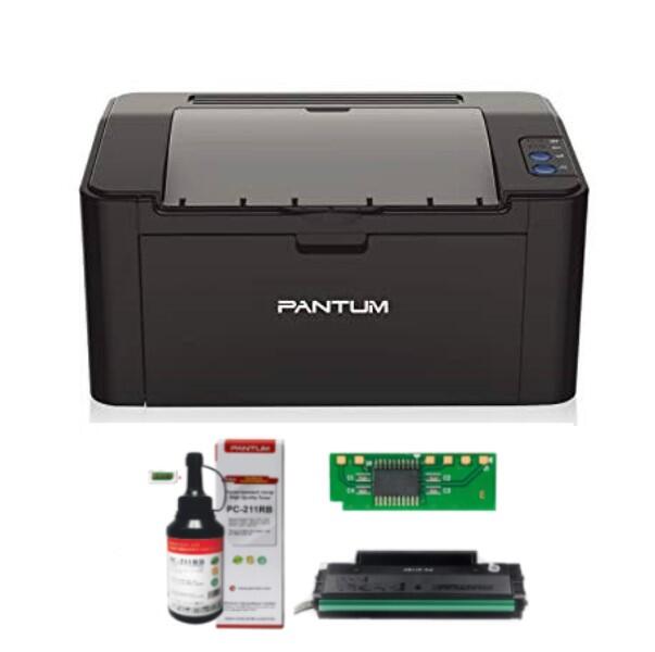 P2500NW + PC-211EV cartridge 1600 page + PC-211RB toner + chip