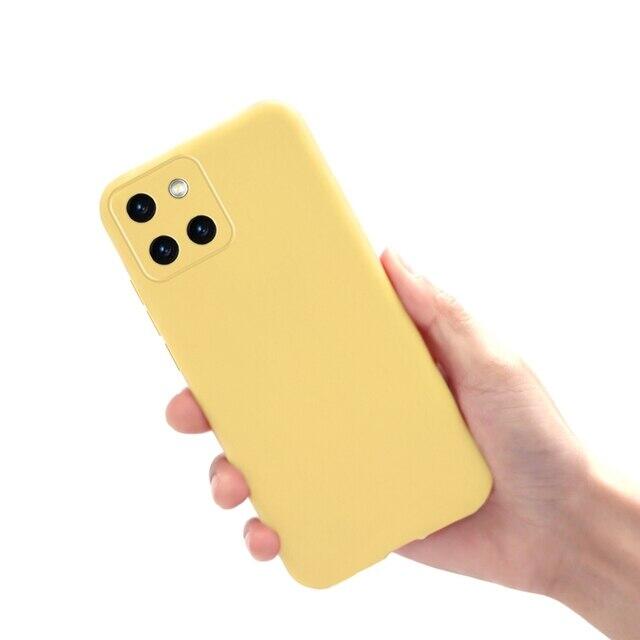 Galaxy A03S Alcantra Case Yellow