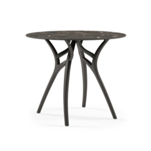 TILIA IVY-L TABLE Ø77 CM BLACK MARBLE