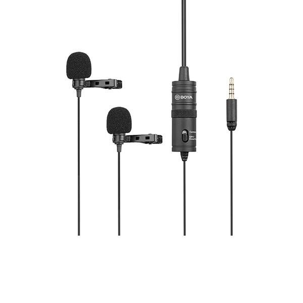 BOYA BY-M1DM Dual Omni-directional Lavalier Microphone