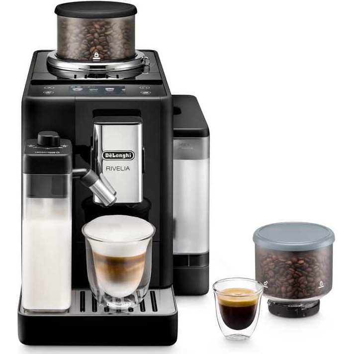 DeLonghi Rivelia Arctic Coffee Machine Onyx Black EXAM440.55.B