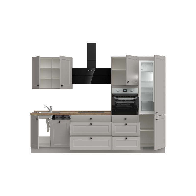 NOBILIA Kitchen Cascada High - Line 300cm (180cm + 60cm + 60cm) / R