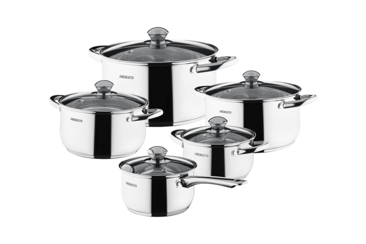 ARDESTO Pot Set With Glass Lid AR1910PS