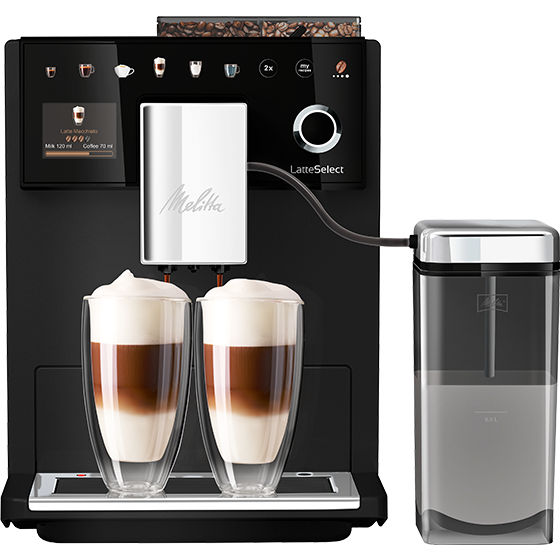 Melitta Coffee Machine Latte Select Black F630-212EU