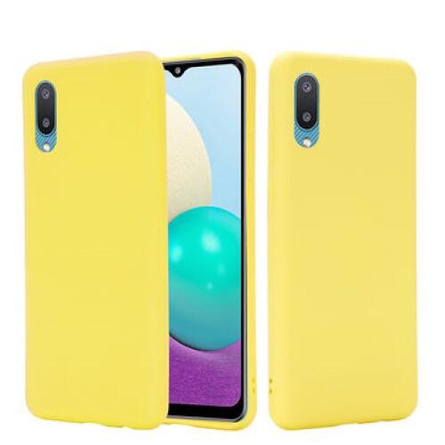 Galaxy A02 Alcantara Case Yellow