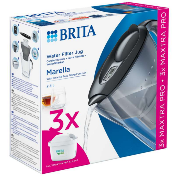 BRITA Water Filter Marella 3 Mxpro 2.4L Graphite / 30985
